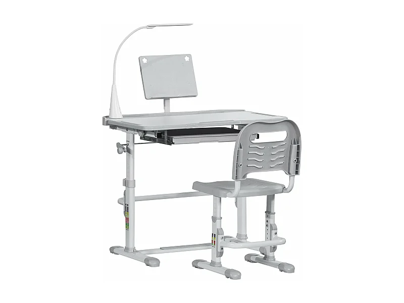 Secretária de Canto Moderna Luleå em Branco - 80x49 cm, Ideal para Estudo e Trabalho