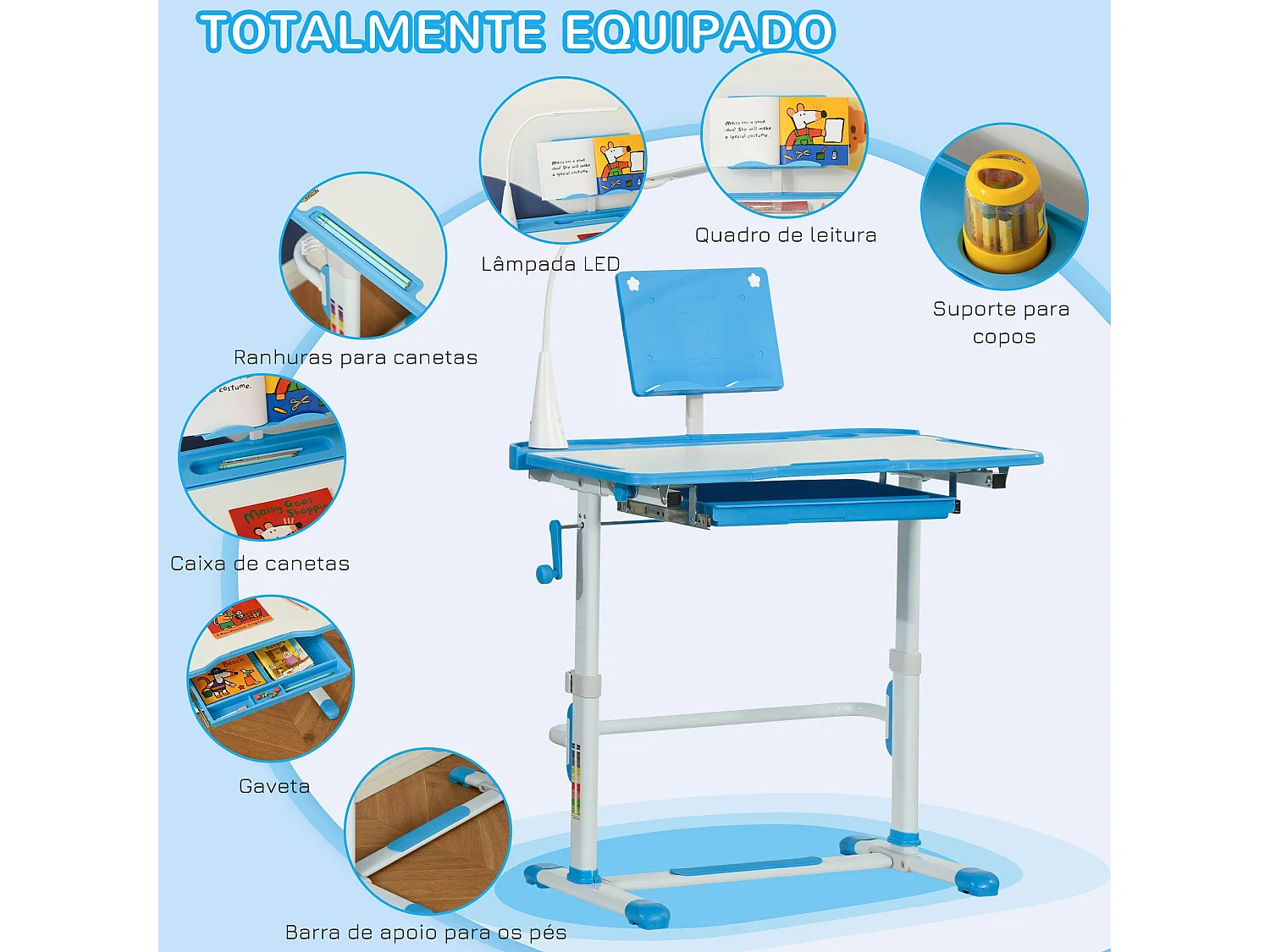 Secretária de Canto Moderna Reykjavik 80x49 em Branco - Perfeita para Estudo e Trabalho