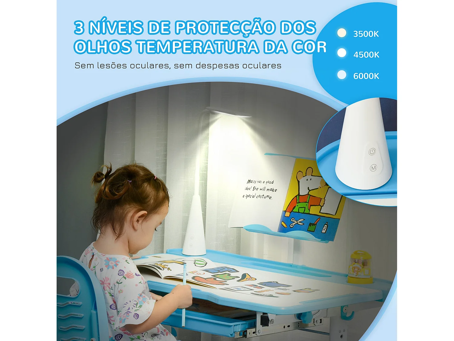 Secretária de Canto Moderna Reykjavik 80x49 em Branco - Perfeita para Estudo e Trabalho