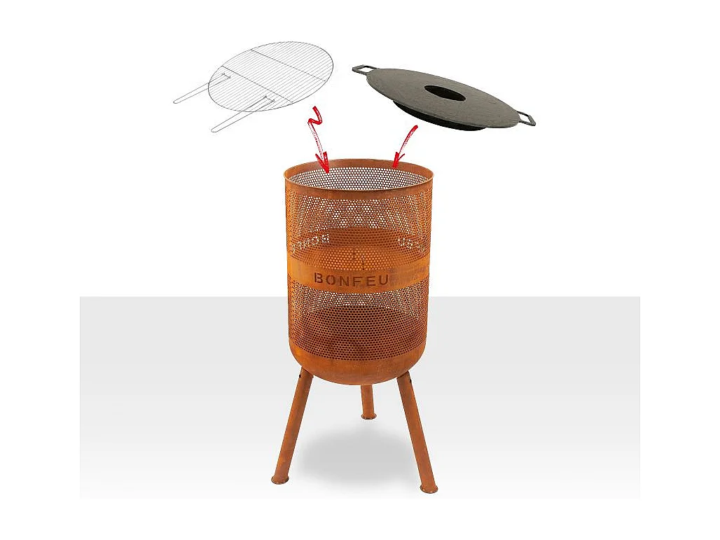 Fogueira BonFeu Bonves 45 - Estilo e Durabilidade para Seu Jardim