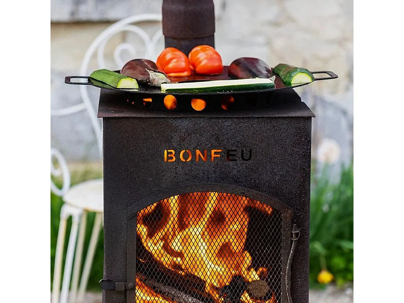 Lareira de Jardim BonCarré BonFeu 3503R em Aço Corten