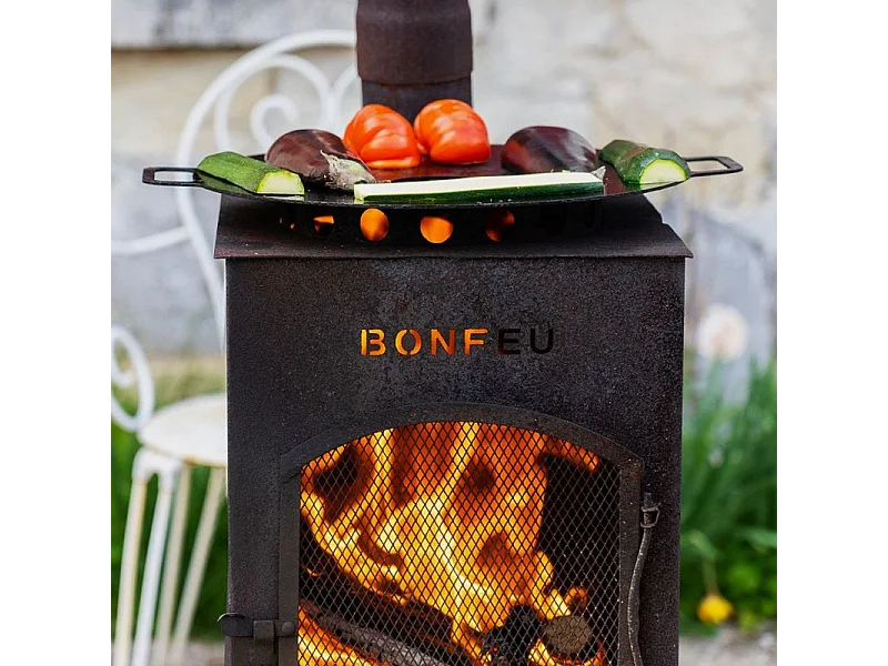 Lareira de Jardim BonCarré BonFeu 3503R em Aço Corten