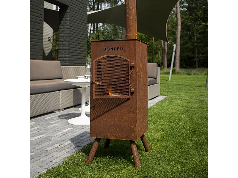 Lareira de Jardim BonCarré BonFeu 3503R em Aço Corten