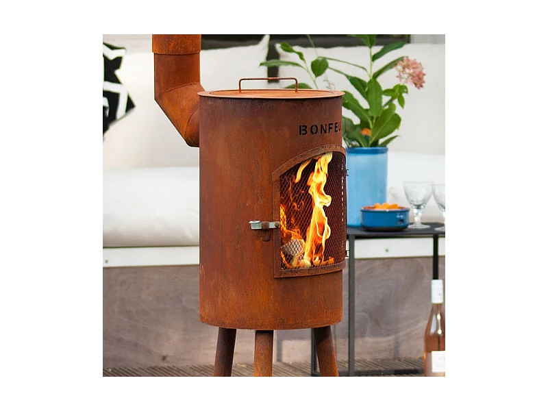 Churrasqueira de Jardim BonGiano SP Rusty 3001R - Compacta e Elegante