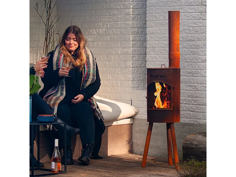 Churrasqueira de Jardim BonGiano SP Rusty 3001R - Compacta e Elegante