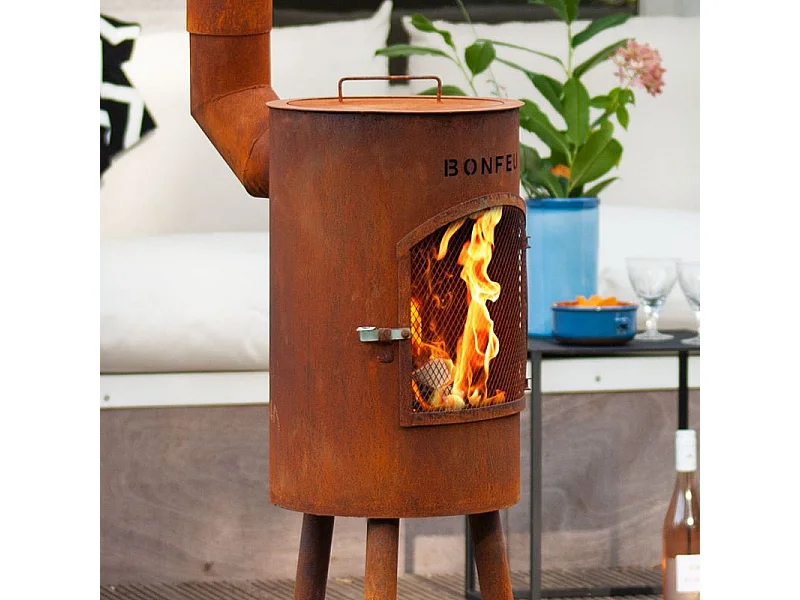 Churrasqueira de Jardim BonGiano SP Rusty 3001R - Compacta e Elegante