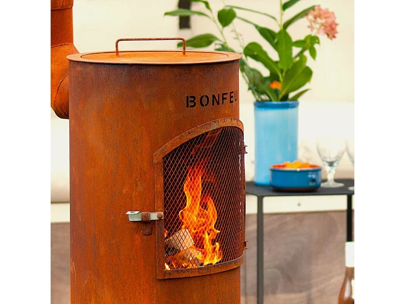 Churrasqueira de Jardim BonGiano SP Rusty 3001R - Compacta e Elegante