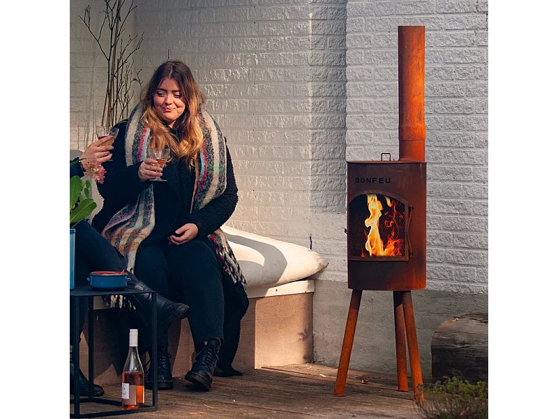 Churrasqueira de Jardim BonGiano SP Rusty 3001R - Compacta e Elegante