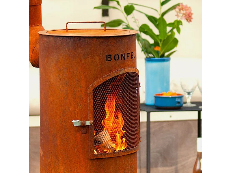 Churrasqueira de Jardim BonGiano SP Rusty 3001R - Compacta e Elegante