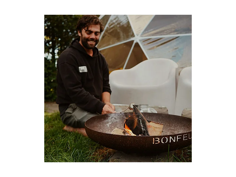 Fogueira de Jardim Bonfeu Bonbowl 100 FB3.100C em Aço Corten