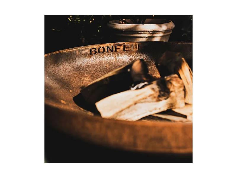Fogueira de Jardim Bonfeu Bonbowl 100 FB3.100C em Aço Corten