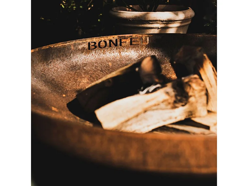 Fogueira de Jardim Bonfeu Bonbowl 100 FB3.100C em Aço Corten