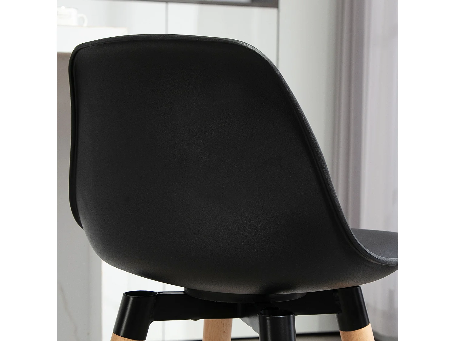 Conjunto Elegante de 2 Bancos de Bar Estofados em PU para Cozinha e Sala de Jantar