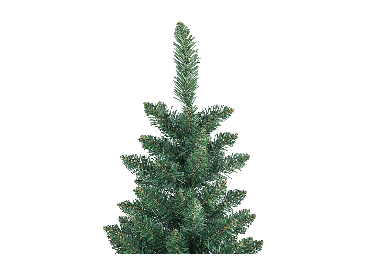 Árbol de Navidad Homcom 479 ramas base plegable verde Ø65x180 cm