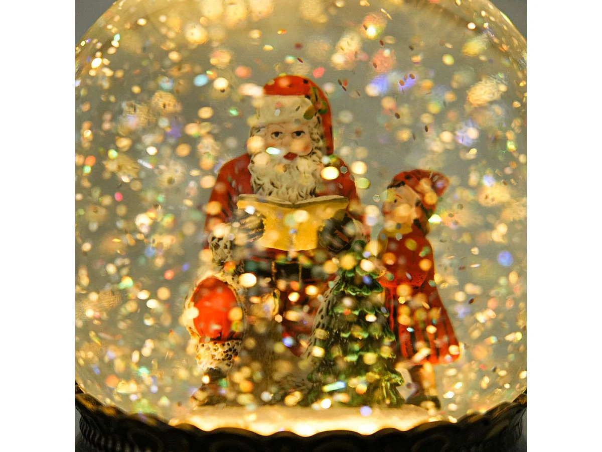 Bola de Neve Musical com Luzes e Cena Natalina - Decoração de Natal Västerås