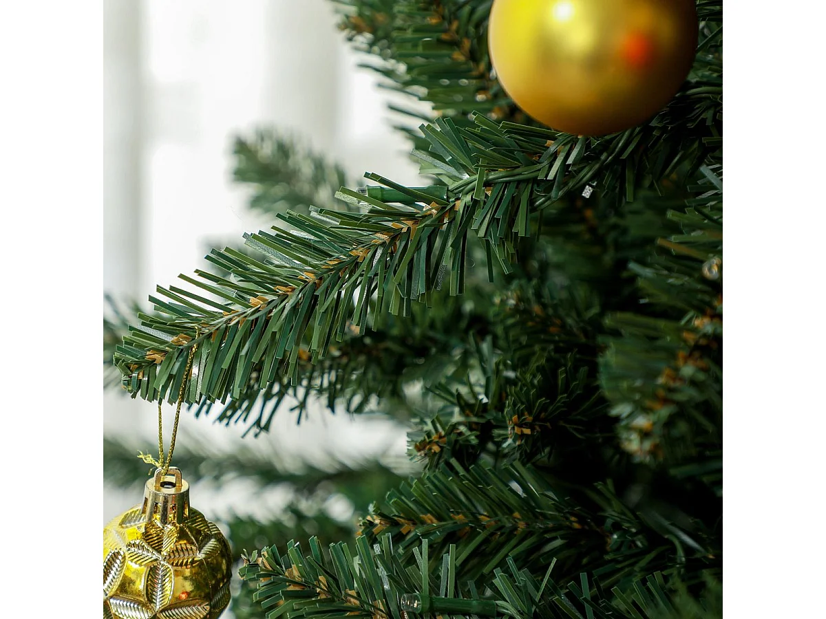 Árbol de Navidad Homcom con 310 luces LED verde 180 cm