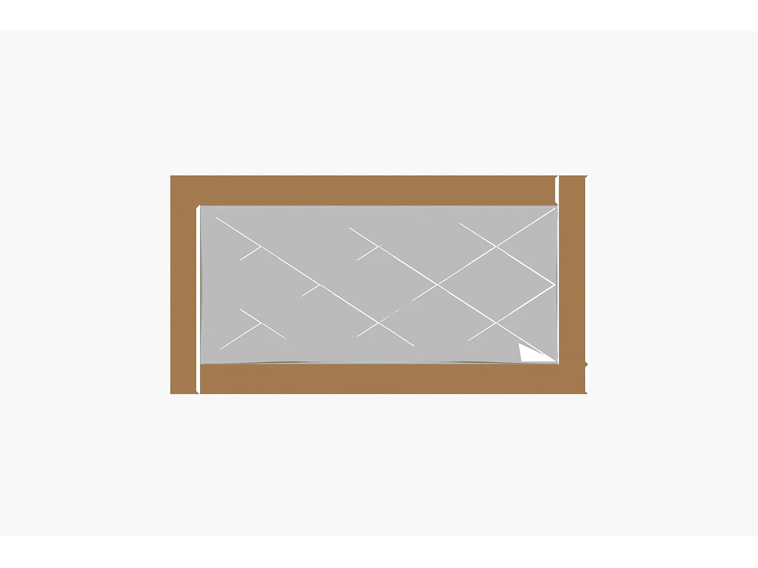 Espelho Moderno Pierre E1 em Bronze e Branco - 60x120cm - Elegância Sustentável para Sua Casa