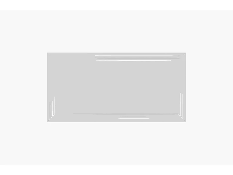 Espelho Moderno Bianco em MDF Branco - 60x120 cm - Elegância e Estilo para sua Casa