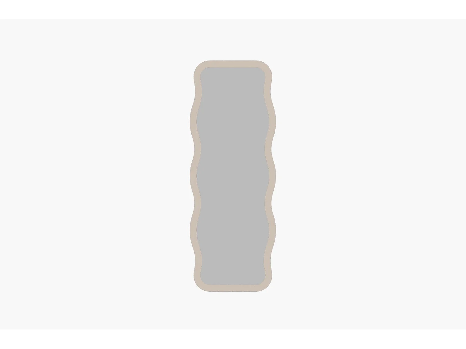 Espelho Moderno Areia 'Aror' - 50 x 160 cm - Design Ecológico e Elegante