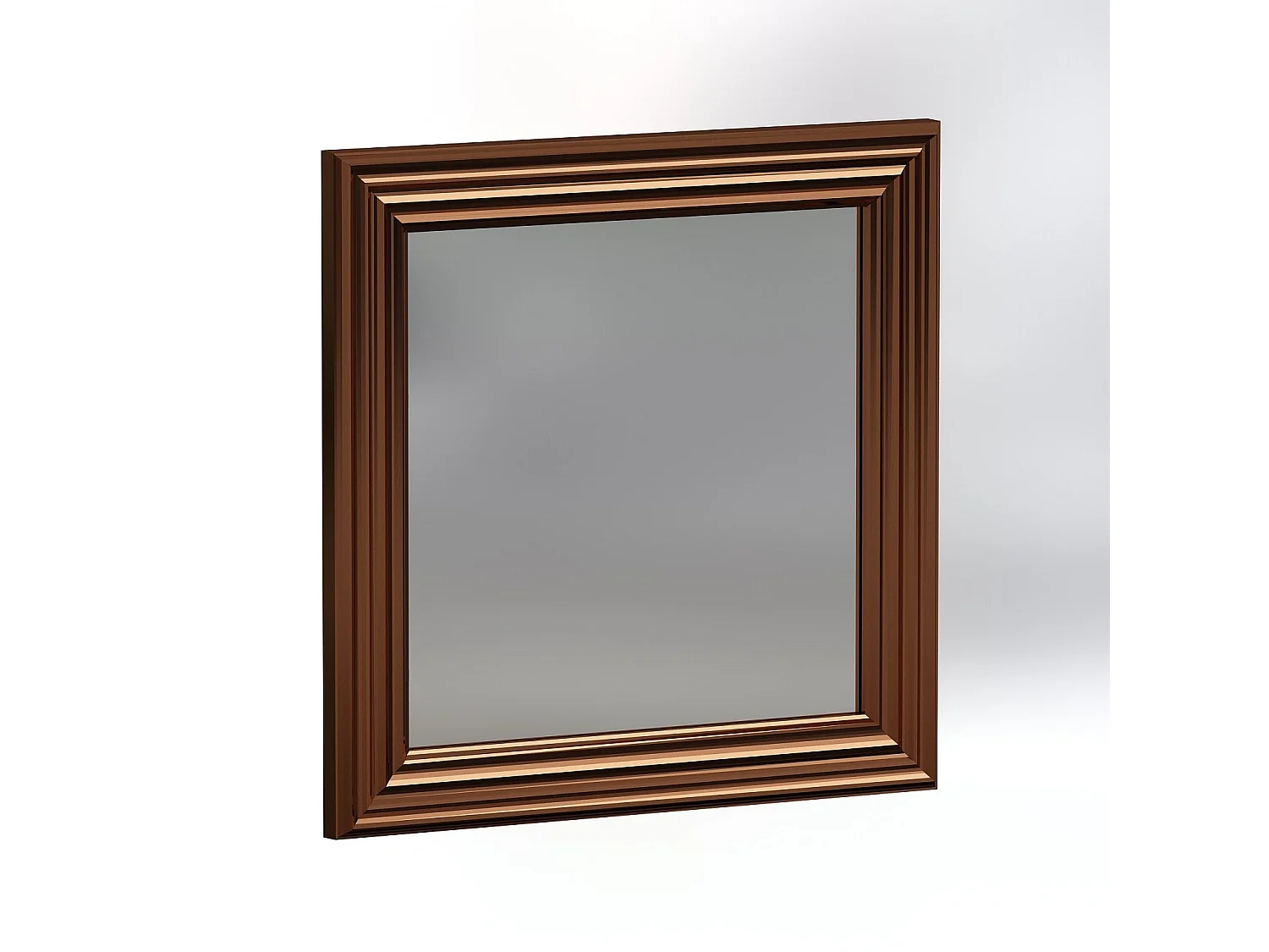 Conjunto de Espelhos Moderno 'Balle' em Bronze - 3 Peças 40x40x3cm