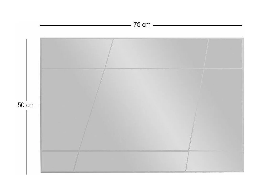 Espelho Moderno "Akol" 50x75 cm - Branco Elegante para Decoração de Interiores
