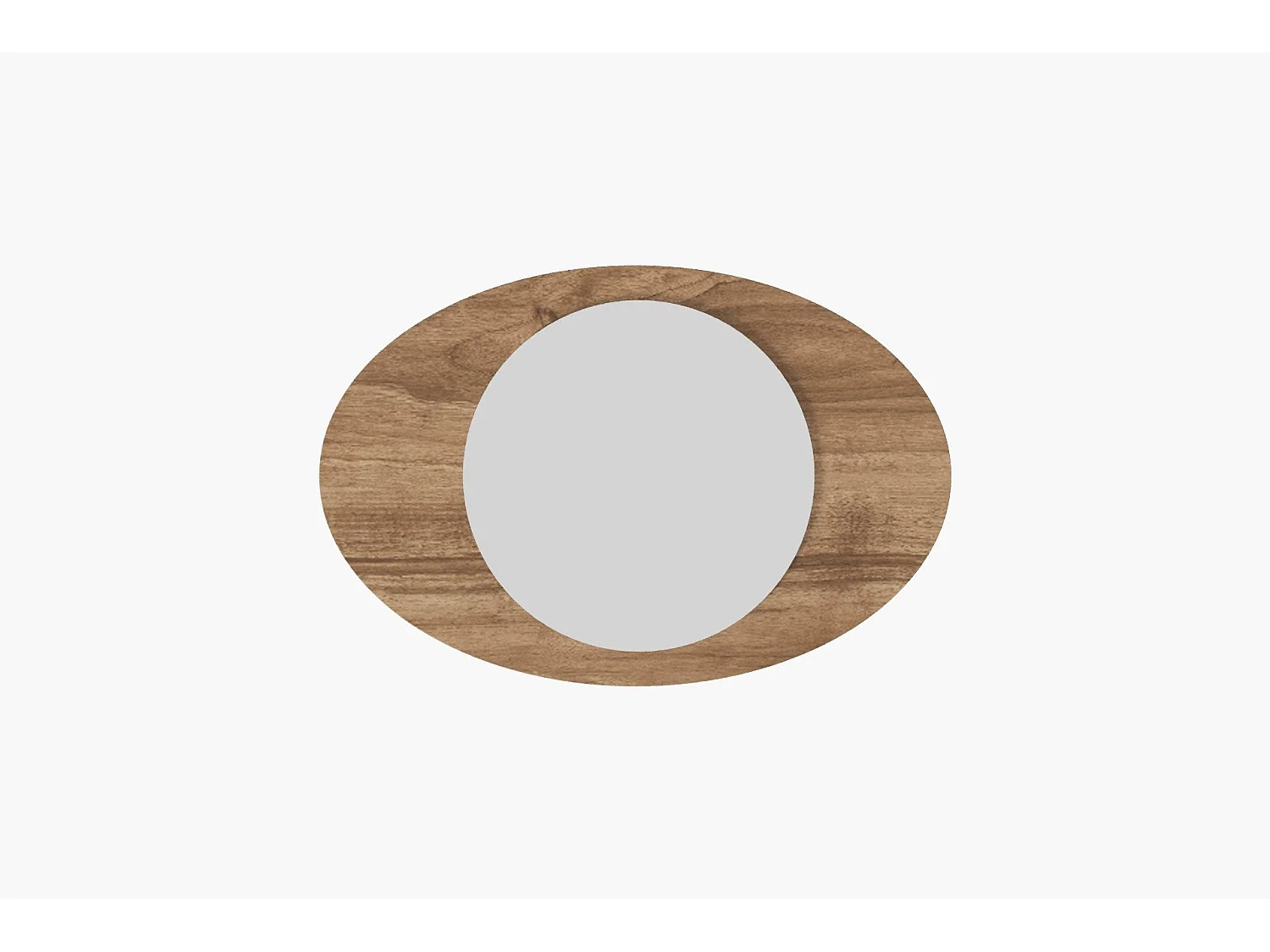 Espelho Flotal-e em Nogueira - 60 x 90 cm - Design Moderno e Sustentável