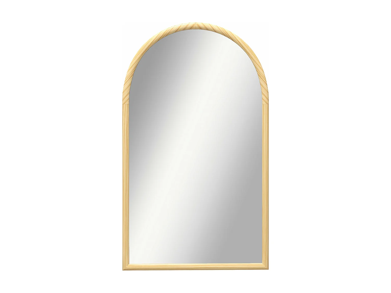 Espelho de Parede Biarritz 65x110 cm com Moldura de Madeira para Sala e Entrada