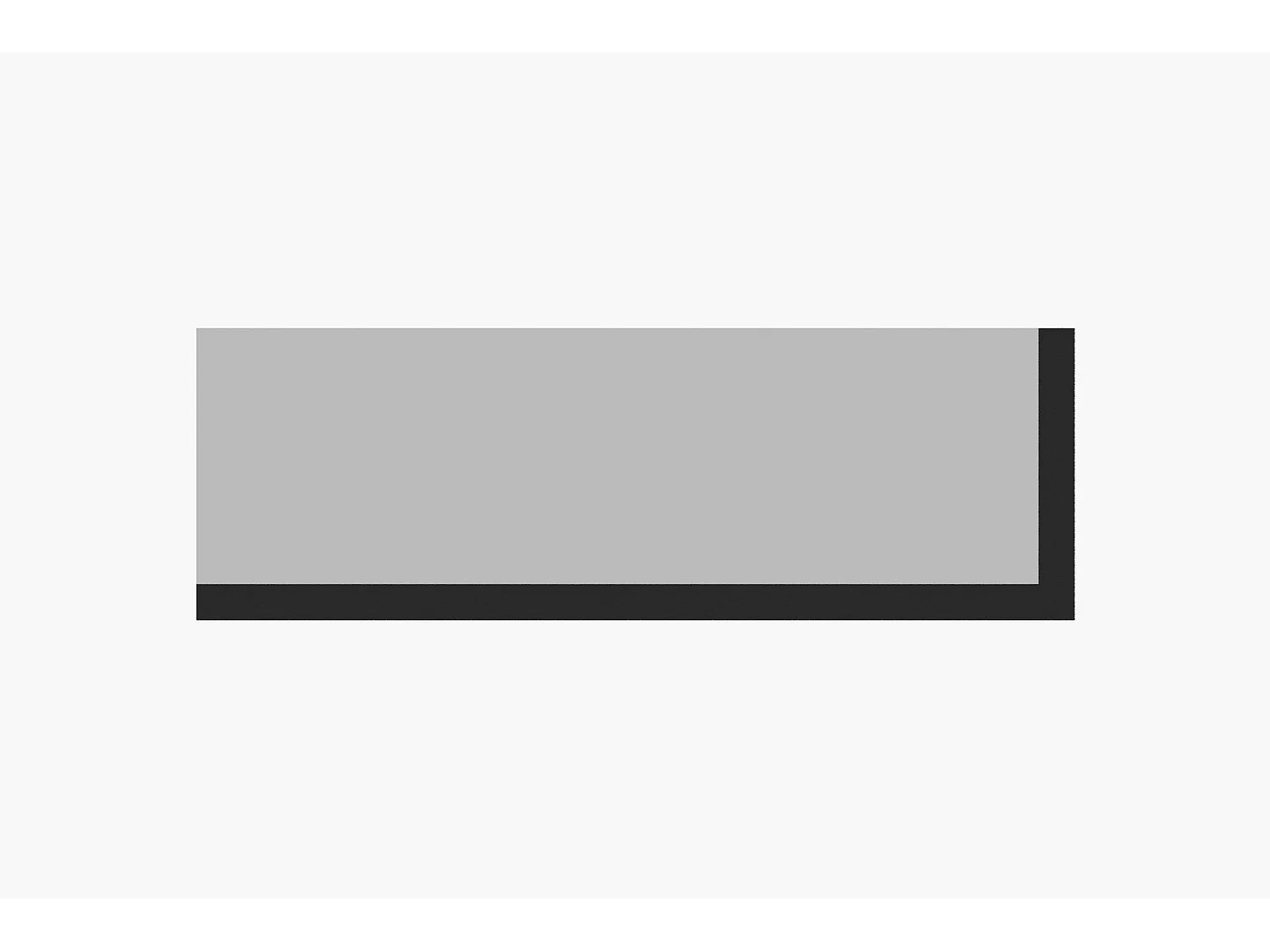 Espelho Moderno Lariya - 40x120 cm - Branco e Preto - Elegância e Estilo para Sua Casa