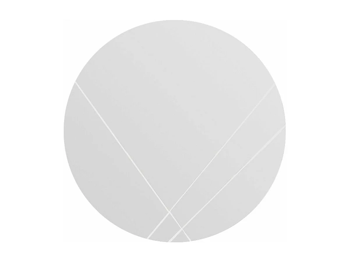 Miroir décoratif Wilake D60cm Bois Blanc