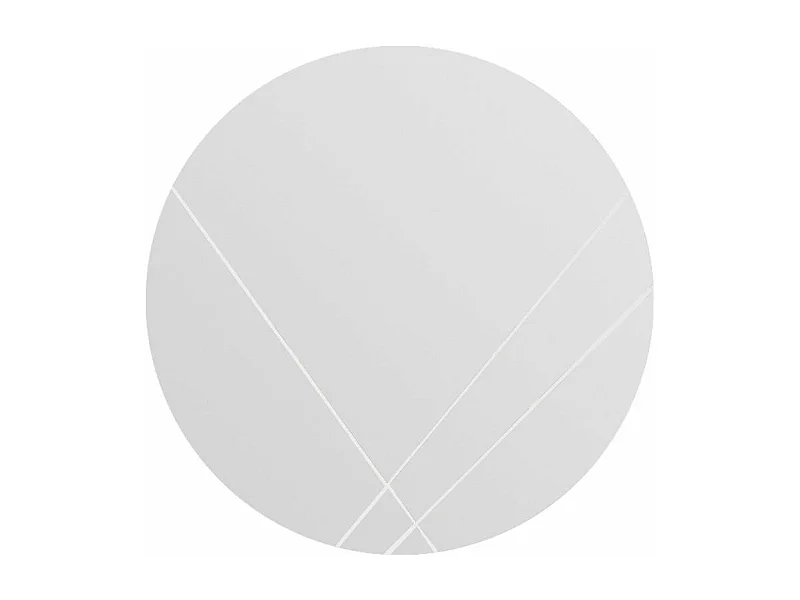 Miroir décoratif Wilake D60cm Bois Blanc