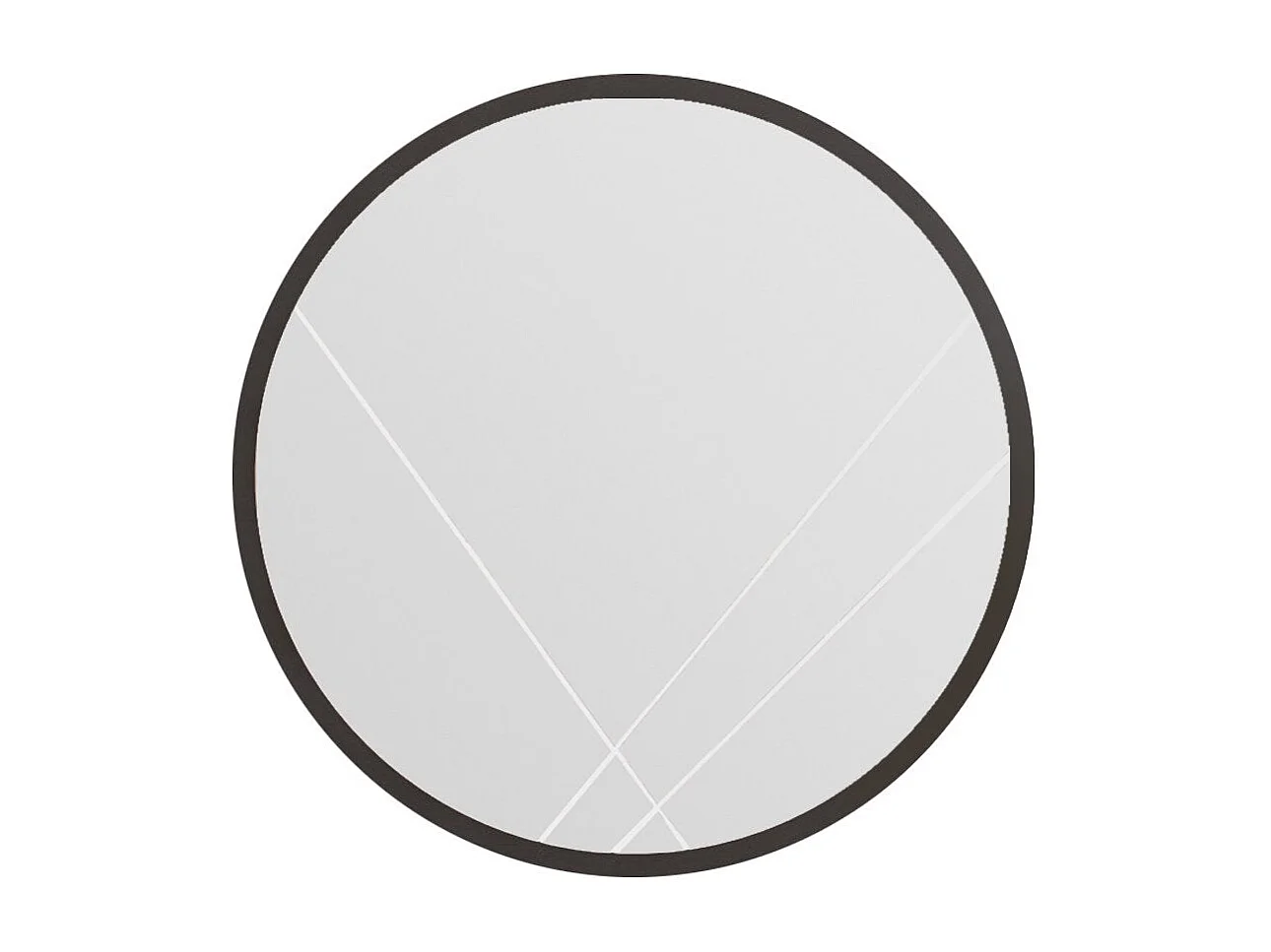 Espelho Redondo Gabel 60 cm - Design Moderno e Elegante em Preto