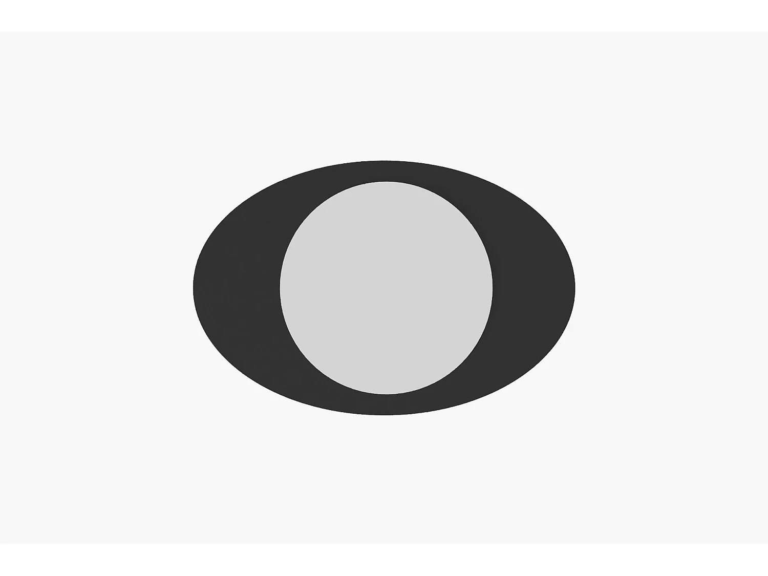 Espelho Moderno 'Obble' - 60x90 cm - Preto - Toque de Sofisticação para Sua Casa