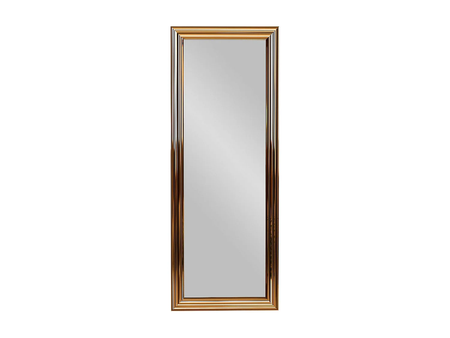 Espelho de Cais com Moldura Bronze - Design Moderno e Elegante - 40 x 105 cm