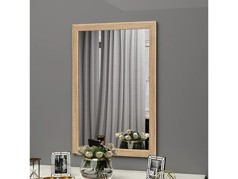 Espelho de Cómoda Moderno "Sesso" - 50 x 75 cm - Elegância Natural para Sua Casa
