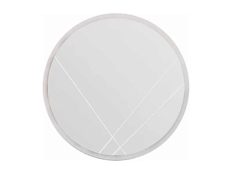 Espelho Redondo Gabel - 60x60 cm - Branco - Design Moderno e Elegante