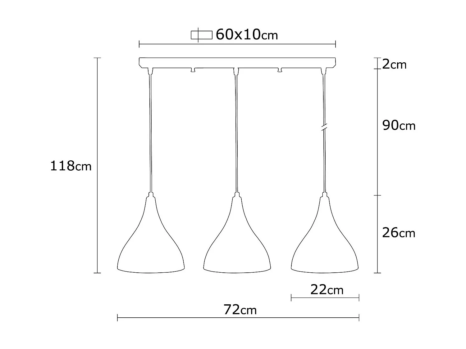 Candeeiro Eleve Berceste N-1387 - Design Moderno e Elegante