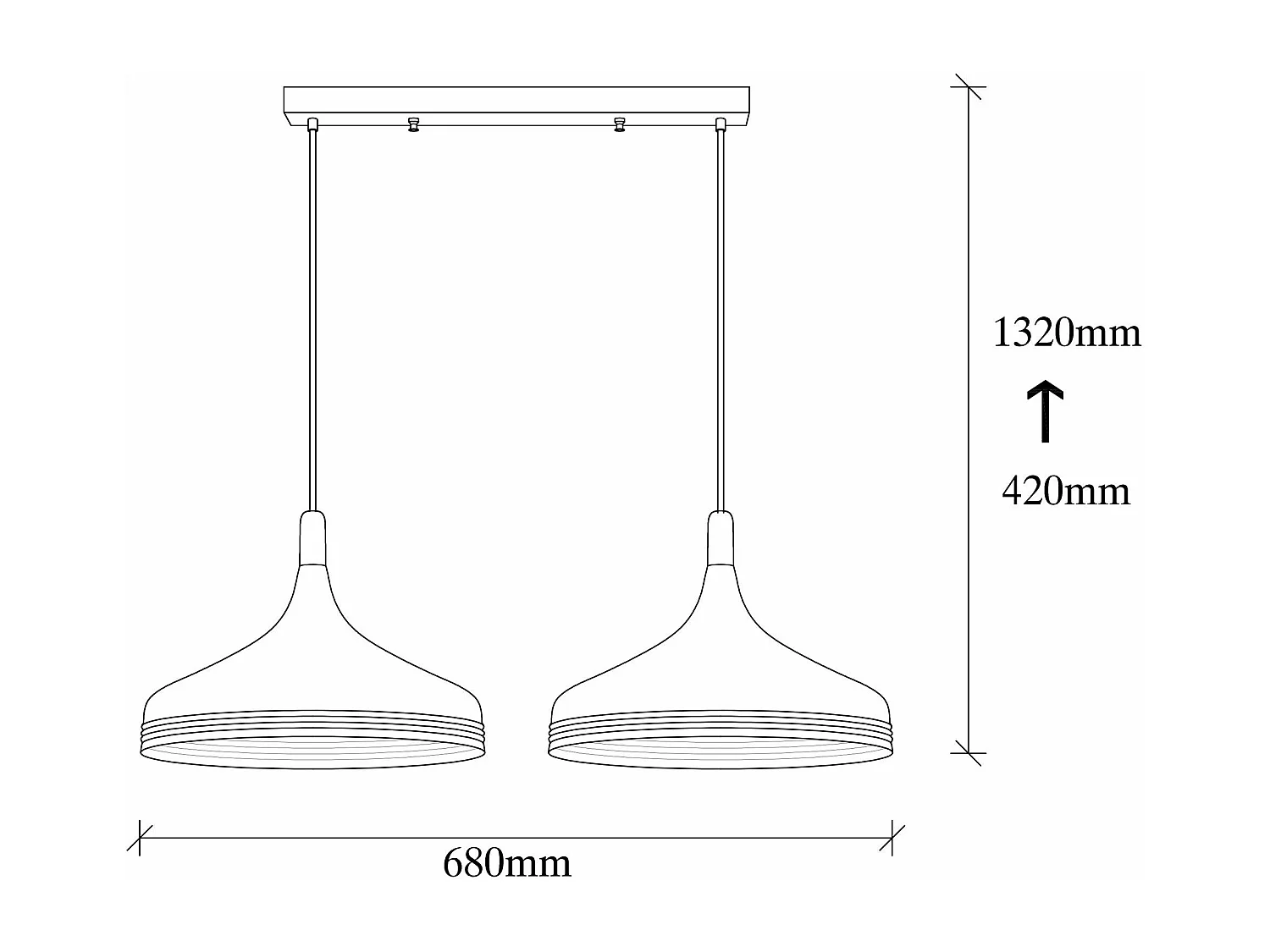 Candeeiro Moderno de Metal com Design Elegante e Altura Ajustável