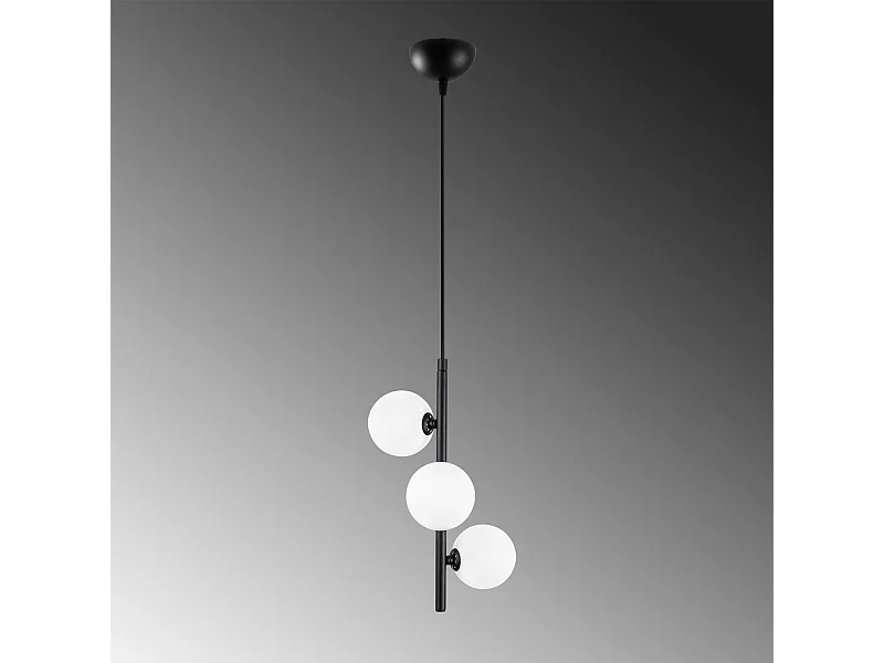 Candeeiro Preto e Branco Domino - Estilo Moderno e Elegante