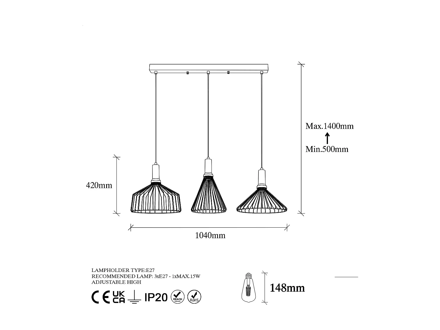 Candeeiro Elegante Dear - 11220 para Decoração Sofisticada