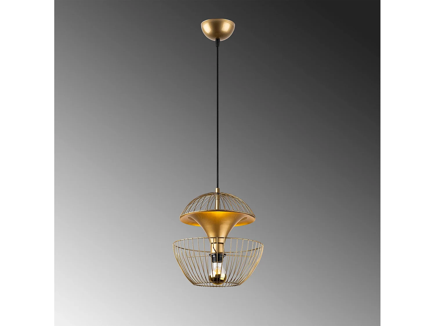 Candeeiro Dourado Brilhante Telmander - Elegância e Sofisticação para Sua Casa