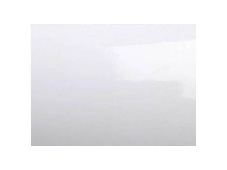 Table rectangulaire extensible oriental 6 à 20 personnes L 180 à 440cm blanc brillant et cadre métal doré Kazay