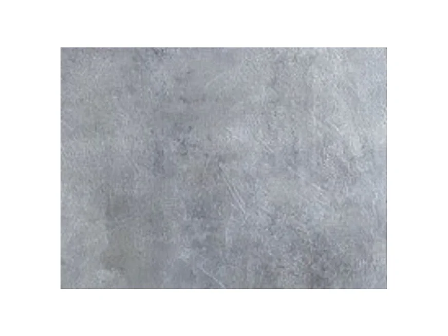 Table rectangulaire extensible orientale 6 à 10 personnes L 130 à 234cm gris béton et pieds métal doré Kazay