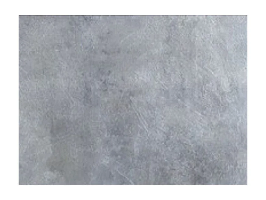 Table rectangulaire extensible orientale 6 à 10 personnes L 130 à 234cm gris béton et pieds métal doré Kazay