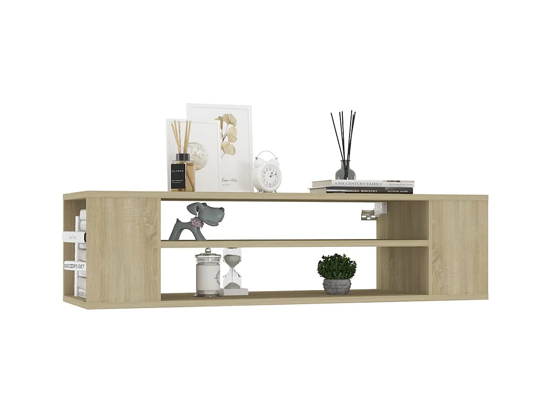 Meuble TV suspendu Chêne sonoma 100x30x26,5