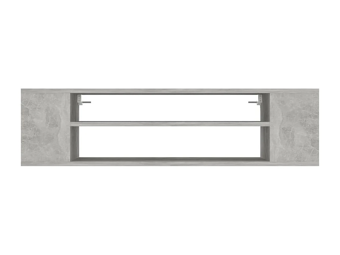 Meuble TV suspendu Gris béton 100x30x26,5