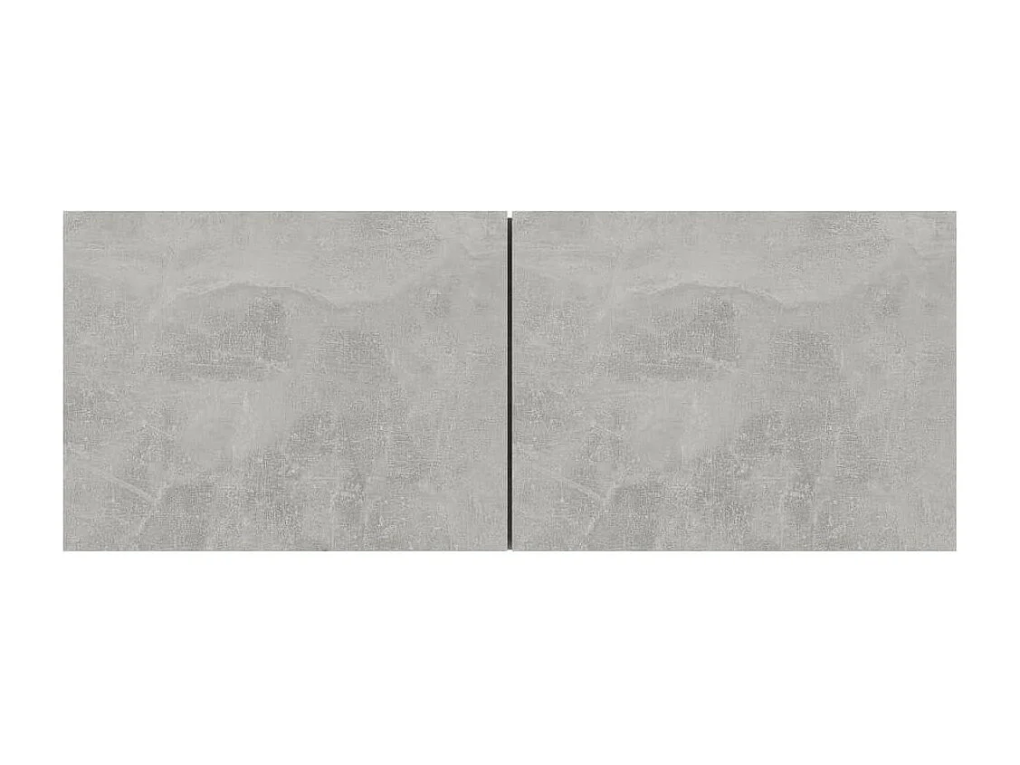 Meuble TV suspendu Gris béton 80x30x30