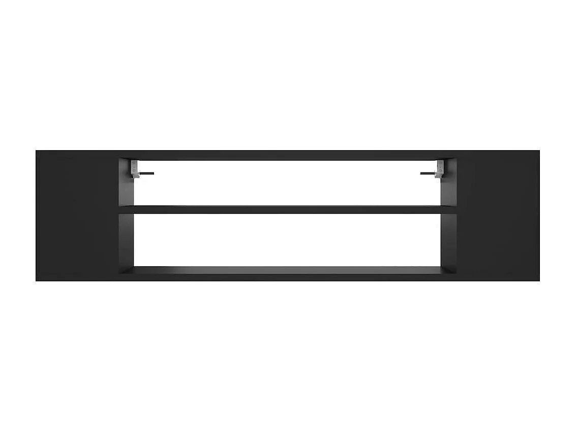 Meuble TV suspendu Noir 100x30x26,5