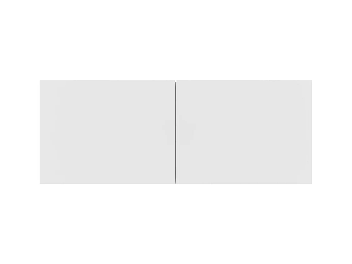 Meubles TV 2 pcs Blanc 80x30x30 Bois d'ingénierie