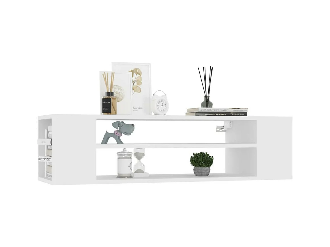 Meuble TV suspendu Blanc 100x30x26,5