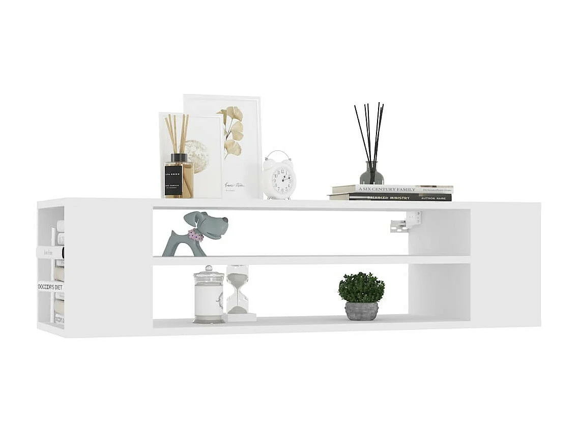 Meuble TV suspendu Blanc 100x30x26,5